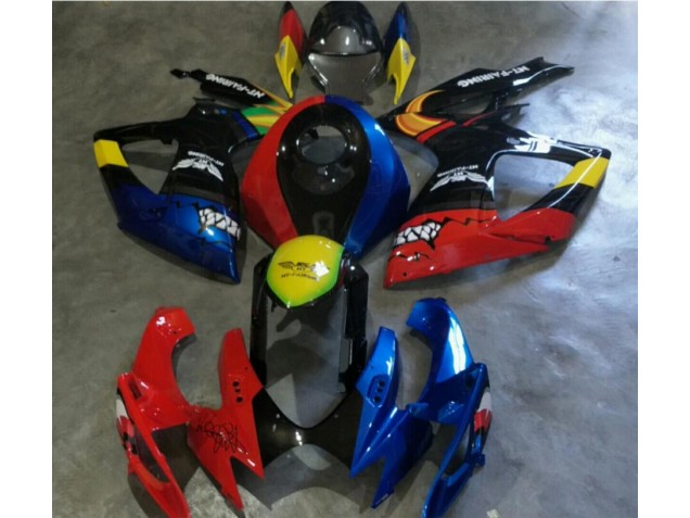 Carénage Moto GSXR 600 / 750 K6 2006-2007 - Rouge Bleu Vente en Gros Carénage Moto GSXR 600 / 750 K6 2006-2007 - Rouge Bleu Vente en Gros