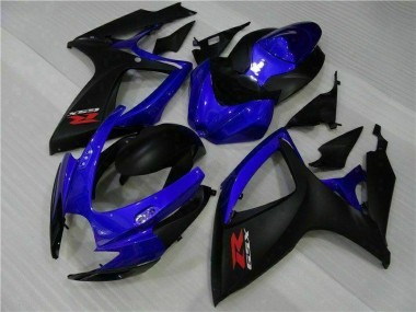 Carénages Moto GSXR 600 / 750 K6 2006-2007 - Bleu Noir Vente en Gros