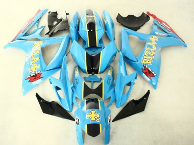 Carrosserie Moto GSXR 600 / 750 K6 2006-2007 - Bleu Noir Vente en Gros