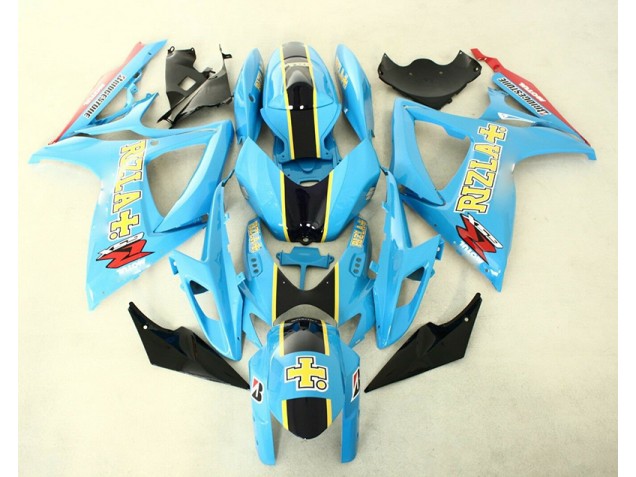 Carrosserie Moto GSXR 600 / 750 K6 2006-2007 - Bleu Noir Vente en Gros Carrosserie Moto GSXR 600 / 750 K6 2006-2007 - Bleu Noir Vente en Gros