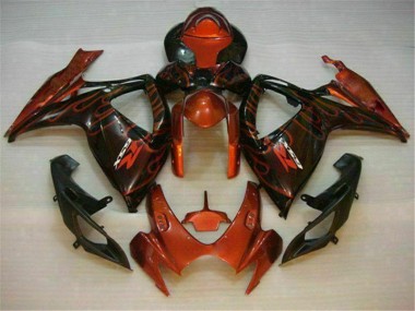 Carénage Moto GSXR 600 / 750 K6 2006-2007 - Rouge Vente en Gros