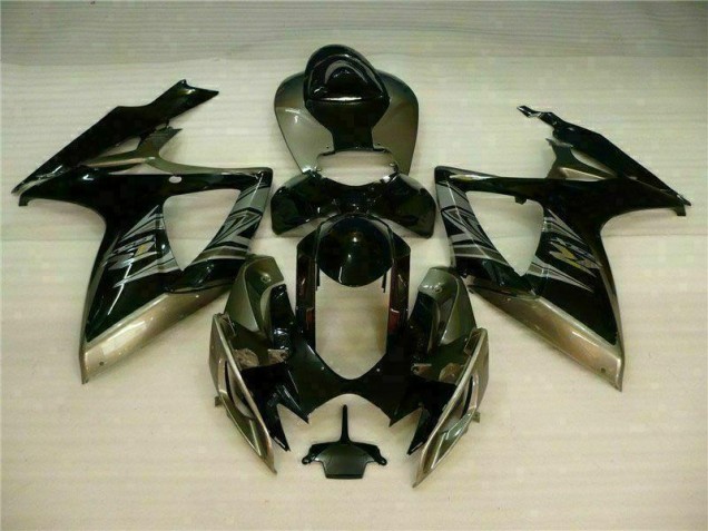 Carénages Moto GSXR 600 / 750 K6 2006-2007 - Noir Gris Vente en Gros Carénages Moto GSXR 600 / 750 K6 2006-2007 - Noir Gris Vente en Gros