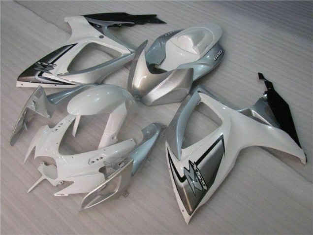 Kit Carénages Motos Complet GSXR 600 / 750 K6 2006-2007 - Blanc Argent Vente en Gros Kit Carénages Motos Complet GSXR 600 / 750 K6 2006-2007 - Blanc Argent Vente en Gros