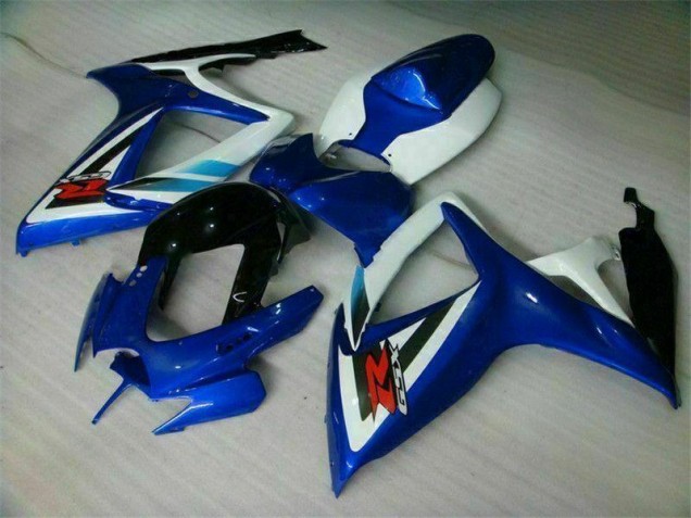 Carrosserie Moto GSXR 600 / 750 K6 2006-2007 - Bleu Blanc Vente en Gros Carrosserie Moto GSXR 600 / 750 K6 2006-2007 - Bleu Blanc Vente en Gros