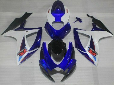 Kit Carénages Motos Complet GSXR 600 / 750 K6 2006-2007 - Bleu Vente en Gros