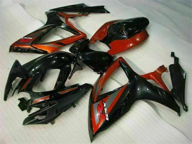 Carrosserie Moto GSXR 600 / 750 K6 2006-2007 - Noir Rouge Vente en Gros Carrosserie Moto GSXR 600 / 750 K6 2006-2007 - Noir Rouge Vente en Gros