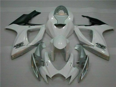 Carénage Moto GSXR 600 / 750 K6 2006-2007 - Blanc Argent Vente en Gros