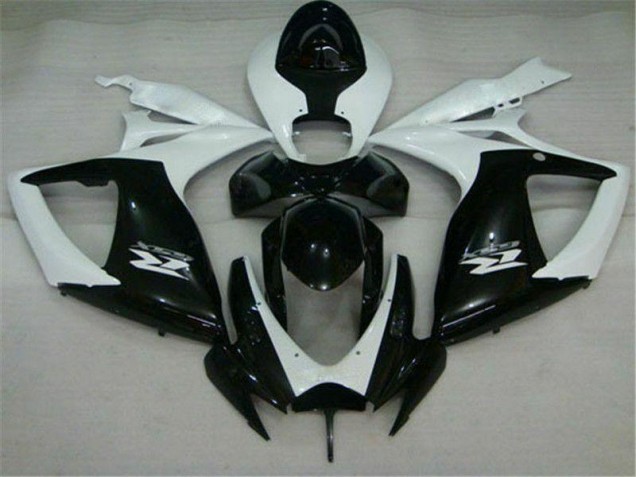 Carénage Moto GSXR 600 / 750 K6 2006-2007 - Noir Blanc Vente en Gros Carénage Moto GSXR 600 / 750 K6 2006-2007 - Noir Blanc Vente en Gros