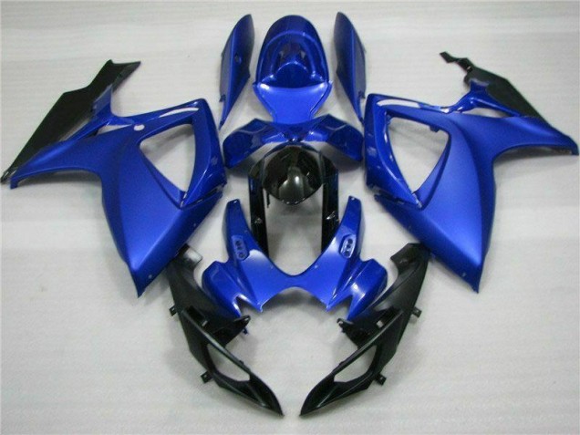 Kit Carénages Motos Complet GSXR 600 / 750 K6 2006-2007 - Bleu Noir Vente en Gros Kit Carénages Motos Complet GSXR 600 / 750 K6 2006-2007 - Bleu Noir Vente en Gros