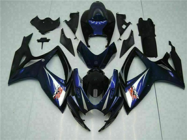 Carrosserie Moto GSXR 600 / 750 K6 2006-2007 - Noir Bleu Vente en Gros Carrosserie Moto GSXR 600 / 750 K6 2006-2007 - Noir Bleu Vente en Gros