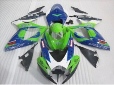 Carénage Moto GSXR 600 / 750 K6 2006-2007 - Bleu Vert Vente en Gros