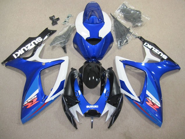 Carrosserie Moto GSXR 600 K6 2006-2007 - Bleu Blanc Vente en Gros Carrosserie Moto GSXR 600 K6 2006-2007 - Bleu Blanc Vente en Gros