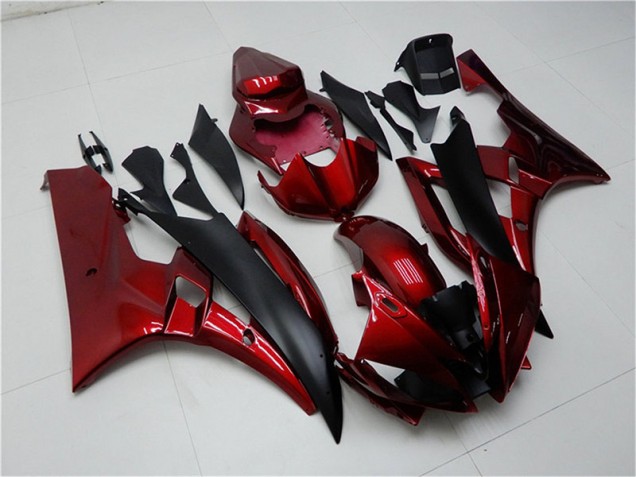 Carénages Moto R6 2006-2007 - Rouge Noir Vente en Gros Carénages Moto R6 2006-2007 - Rouge Noir Vente en Gros