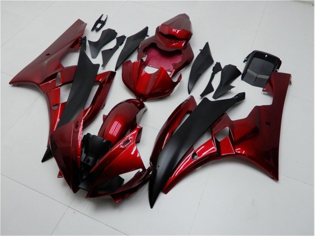 Carénages Moto R6 2006-2007 - Rouge Noir Vente en Gros Carénages Moto R6 2006-2007 - Rouge Noir Vente en Gros