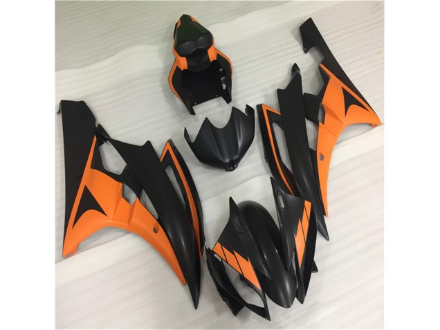 Carénages Moto R6 2006-2007 - Orange Noir Vente en Gros Carénages Moto R6 2006-2007 - Orange Noir Vente en Gros