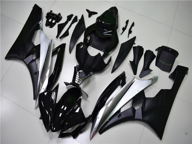 Kit Carénages Motos Complet R6 2006-2007 - Argent Noir Vente en Gros Kit Carénages Motos Complet R6 2006-2007 - Argent Noir Vente en Gros