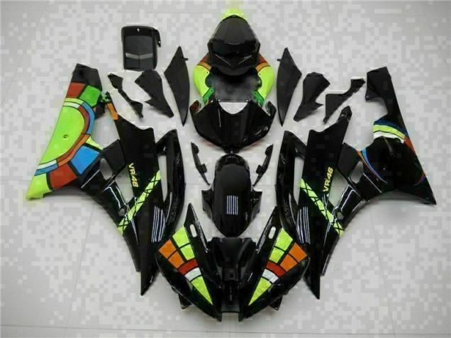 Kit Carénages Motos R6 2006-2007 - Noir Vente en Gros Kit Carénages Motos R6 2006-2007 - Noir Vente en Gros