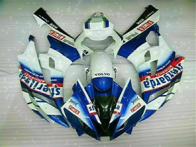 Carénages Moto R6 2006-2007 - Blanc Bleu Vente en Gros Carénages Moto R6 2006-2007 - Blanc Bleu Vente en Gros