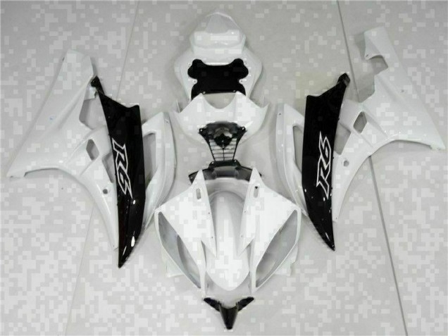 Carénage Moto R6 2006-2007 - Blanc Noir Vente en Gros Carénage Moto R6 2006-2007 - Blanc Noir Vente en Gros