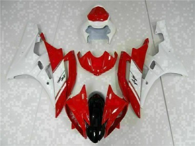Kit Carénages Motos Complet R6 2006-2007 - Rouge Blanc Vente en Gros