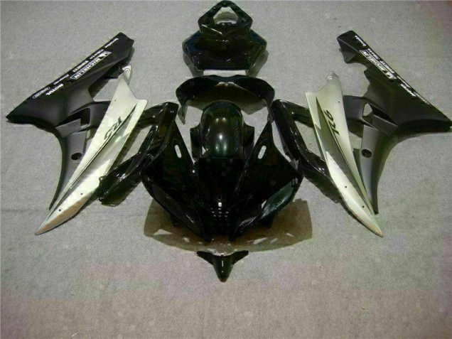 Carrosserie Moto R6 2006-2007 - Argent Noir Vente en Gros Carrosserie Moto R6 2006-2007 - Argent Noir Vente en Gros