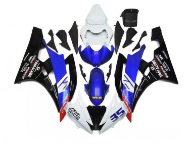 Kit Carénages Motos Complet R6 2006-2007 - Bleu Blanc Vente en Gros