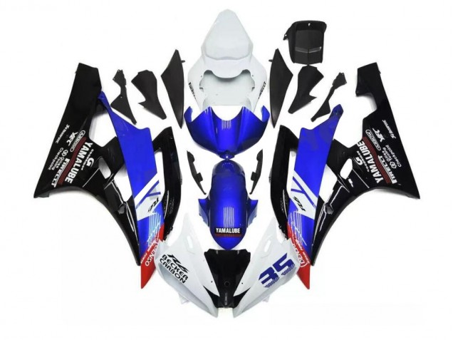 Kit Carénages Motos Complet R6 2006-2007 - Bleu Blanc Vente en Gros Kit Carénages Motos Complet R6 2006-2007 - Bleu Blanc Vente en Gros