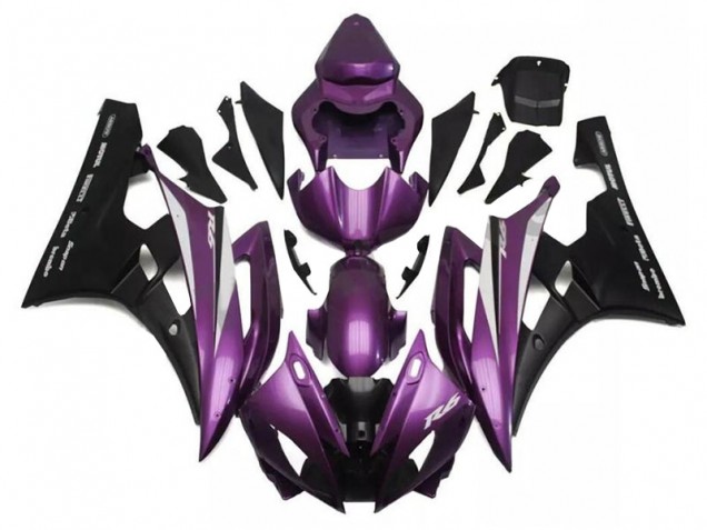 Carénage Moto R6 2006-2007 - Violet Noir Vente en Gros Carénage Moto R6 2006-2007 - Violet Noir Vente en Gros