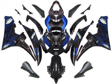 Carénage Moto R6 2006-2007 - Noir Bleu Flamme Vente en Gros