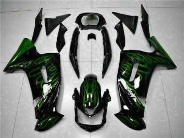 Carénage Moto EX650 2006-2008 - Vert Flamme Vente en Gros