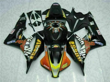 Carénage Moto CBR 600 RR 2007-2008 - Noir Jaune Repsol 46 Vente en Gros