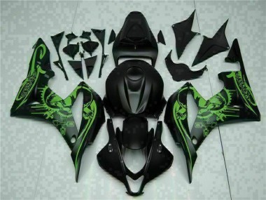 Carénage Moto CBR 600 RR 2007-2008 - Noir Vert Vente en Gros