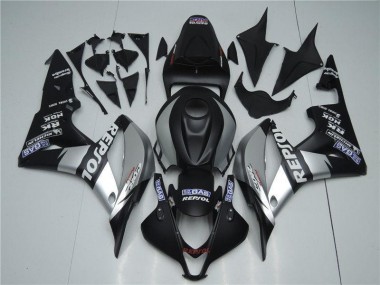 Carénage Moto CBR 600 RR 2007-2008 - Argent Repsol Noir Vente en Gros