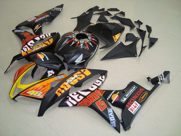 Carénage Moto CBR 600 RR 2007-2008 - Noir Mat Rossi Vente en Gros Carénage Moto CBR 600 RR 2007-2008 - Noir Mat Rossi Vente en Gros