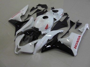 Carénage Moto CBR 600 RR 2007-2008 - Blanc Nacré Noir Vente en Gros