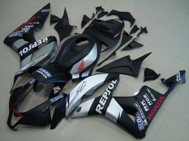 Carénage Moto CBR 600 RR 2007-2008 - Noir Mat Argent Repsol Vente en Gros