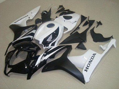 Carénage Moto CBR 600 RR 2007-2008 - Noir Mat Blanc Vente en Gros