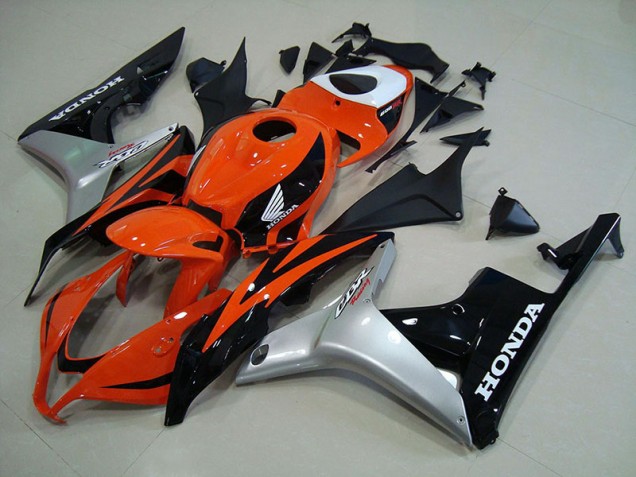 Carénage Moto CBR 600 RR 2007-2008 - Orange Argent Noir Vente en Gros Carénage Moto CBR 600 RR 2007-2008 - Orange Argent Noir Vente en Gros