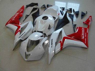 Carénage Moto CBR 600 RR 2007-2008 - Blanc Rouge Courses Version Vente en Gros
