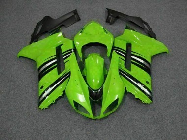 Carénage Moto ZX6R 2007-2008 - Vert Noir Vente en Gros