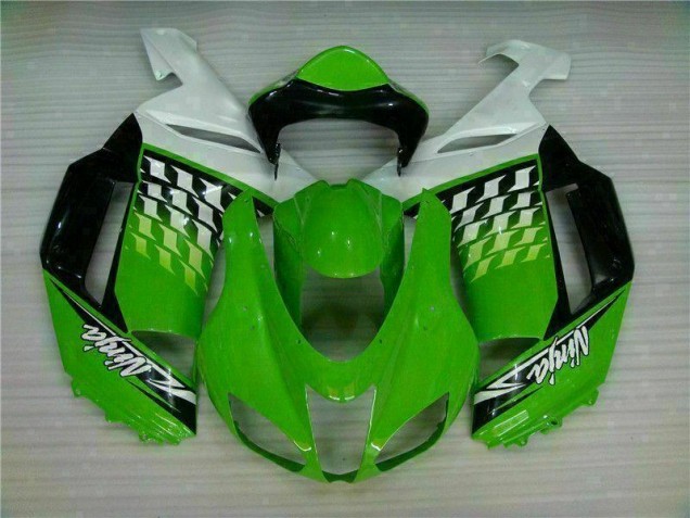 Carénage Moto ZX6R 2007-2008 - Vert Blanc Ninja Vente en Gros Carénage Moto ZX6R 2007-2008 - Vert Blanc Ninja Vente en Gros