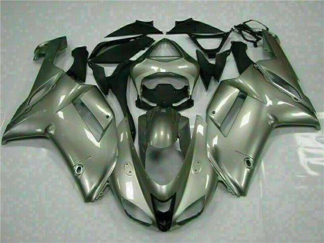 Carénage Moto ZX6R 2007-2008 - Argent Vente en Gros Carénage Moto ZX6R 2007-2008 - Argent Vente en Gros
