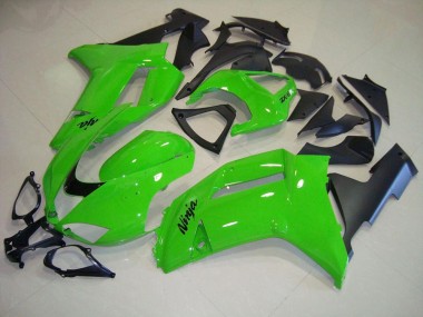 Carénage Moto ZX6R 2007-2008 - Vert Noir Mat Vente en Gros