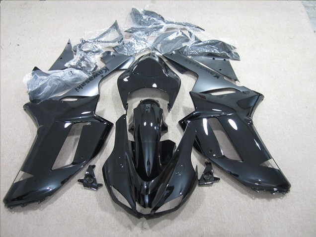 Carénage Moto ZX6R 2007-2008 - Noir Argent Vente en Gros Carénage Moto ZX6R 2007-2008 - Noir Argent Vente en Gros