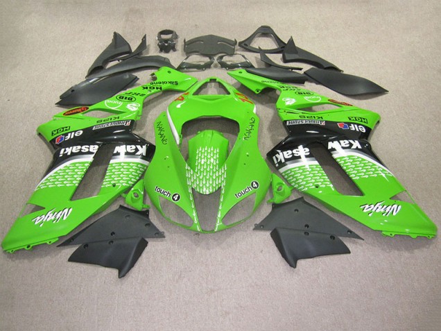 Carénage Moto ZX6R 2007-2008 - Vert Touch 4 Vente en Gros Carénage Moto ZX6R 2007-2008 - Vert Touch 4 Vente en Gros