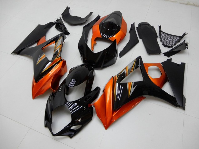 Carénage Moto GSXR 1000 K7 2007-2008 - Orange Noir Vente en Gros Carénage Moto GSXR 1000 K7 2007-2008 - Orange Noir Vente en Gros