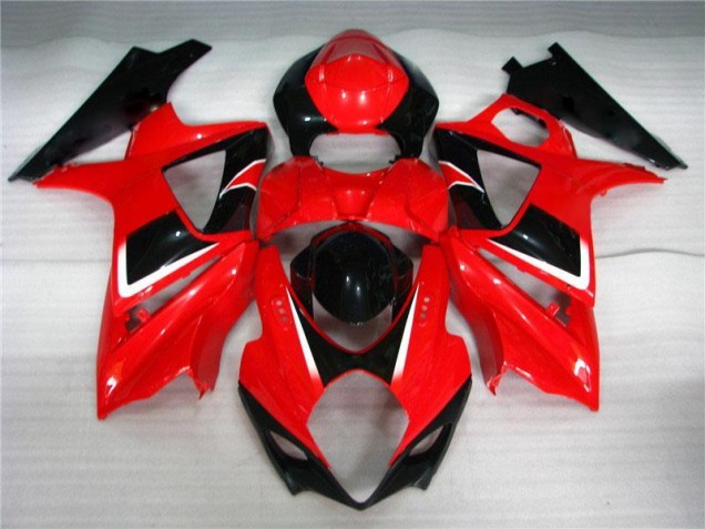 Carrosserie Moto GSXR 1000 K7 2007-2008 - Rouge Noir Vente en Gros Carrosserie Moto GSXR 1000 K7 2007-2008 - Rouge Noir Vente en Gros
