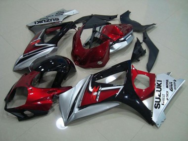 Carénages Moto GSXR 1000 K7 2007-2008 - Rouge Noir Argent Vente en Gros