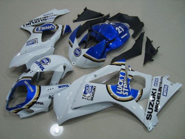 Carénage Moto GSXR 1000 K7 2007-2008 - Bleu Lucky Strike Vente en Gros