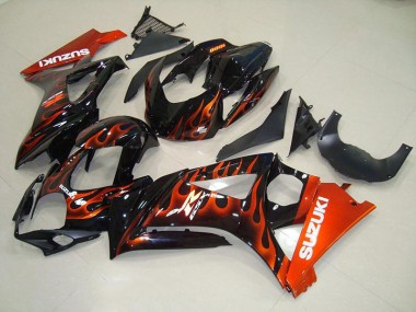 Carénage Moto GSXR 1000 K7 2007-2008 - Orange Flamme Vente en Gros